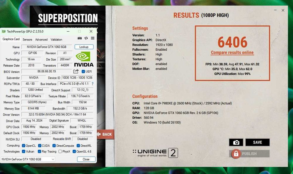 ігрова відеокарта GTX1060 6GB PALIT DUAL на пломбах. Trade-IN