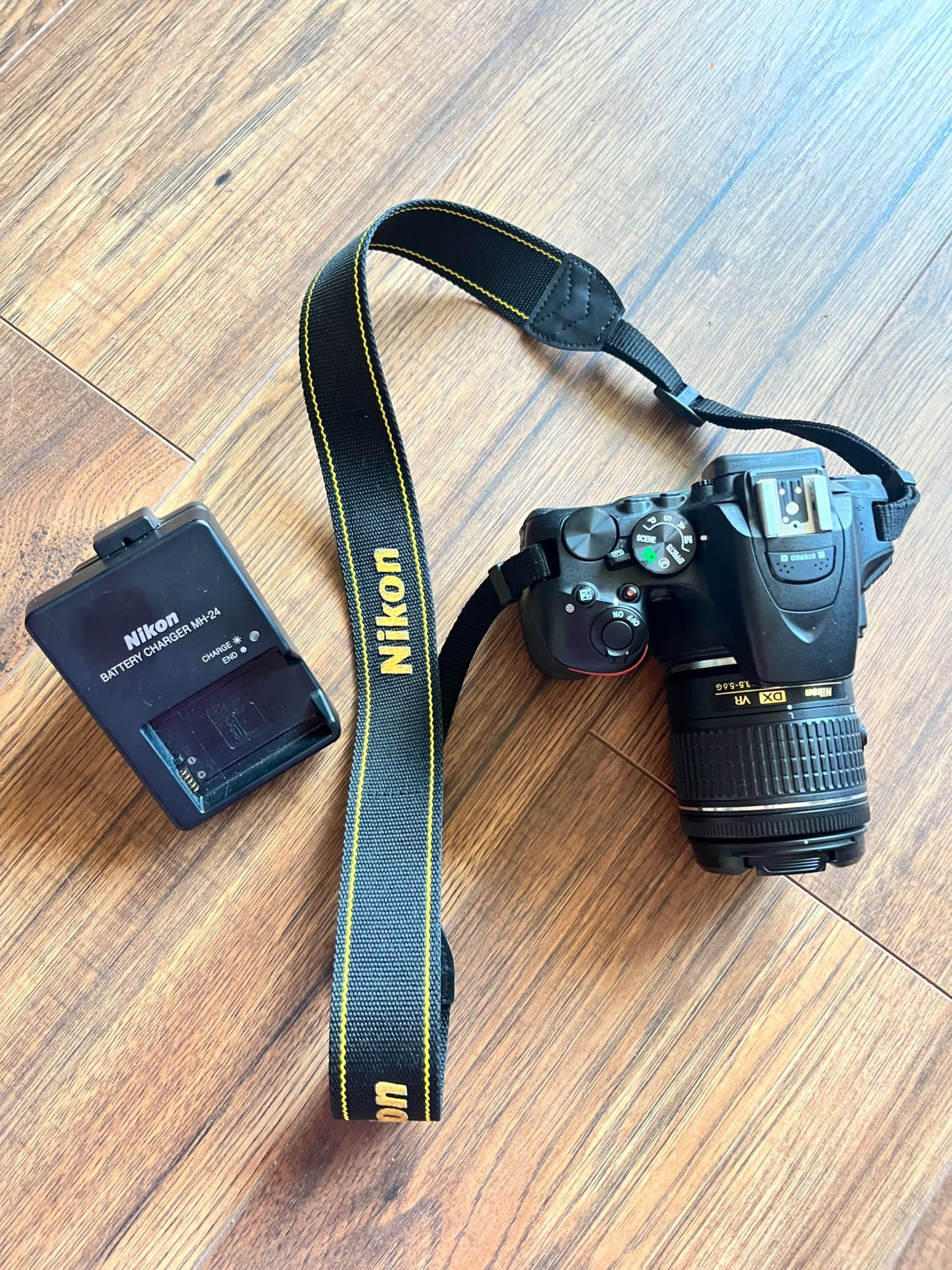 Lustrzanka nikon D5600 jak nowa + obiektyw