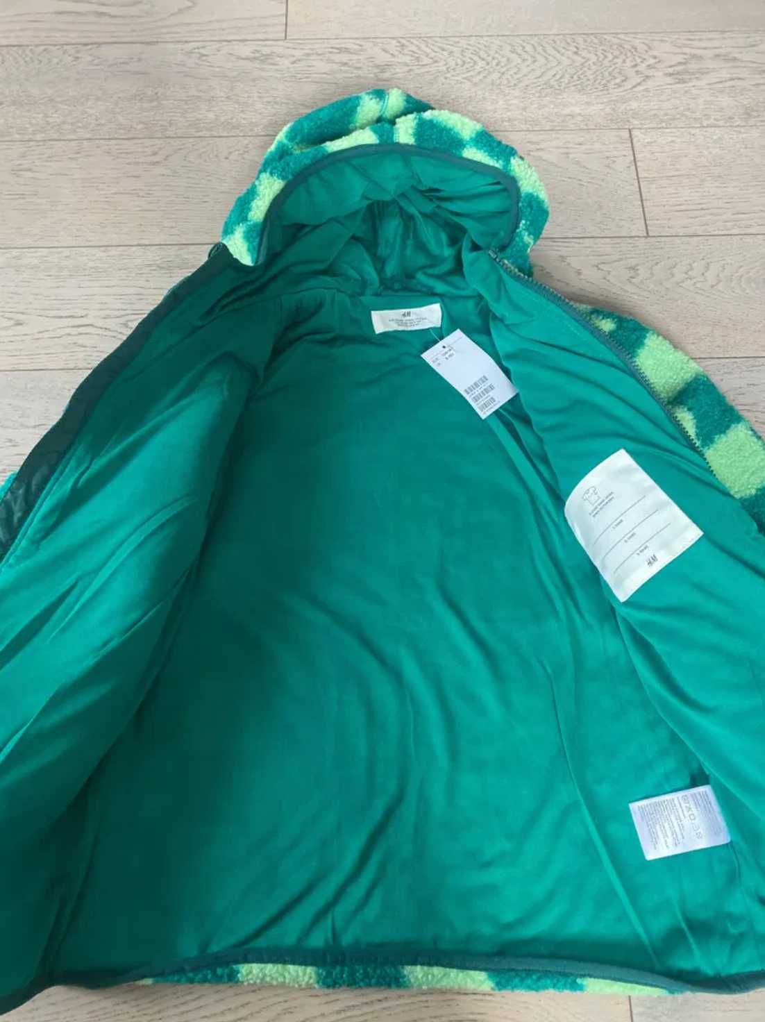 Флисовая куртка кофта шерпа H&M фліска 134/140 тедді