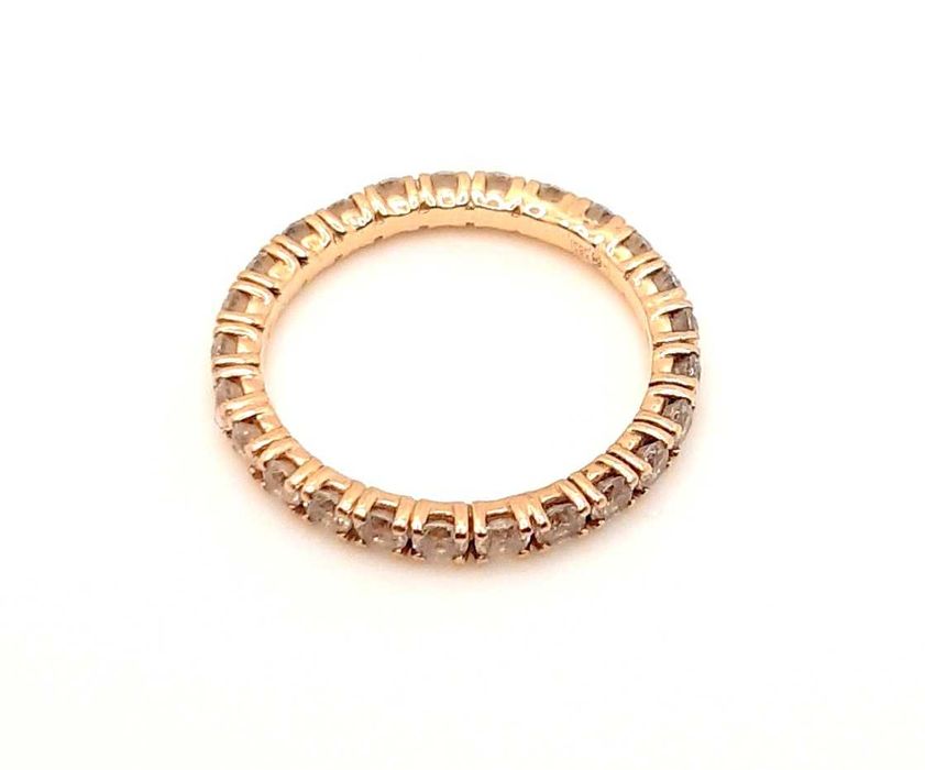 Złota obrączka z Cyrkoniami PR.585 W:1,66gr R.10 InterSKLEP