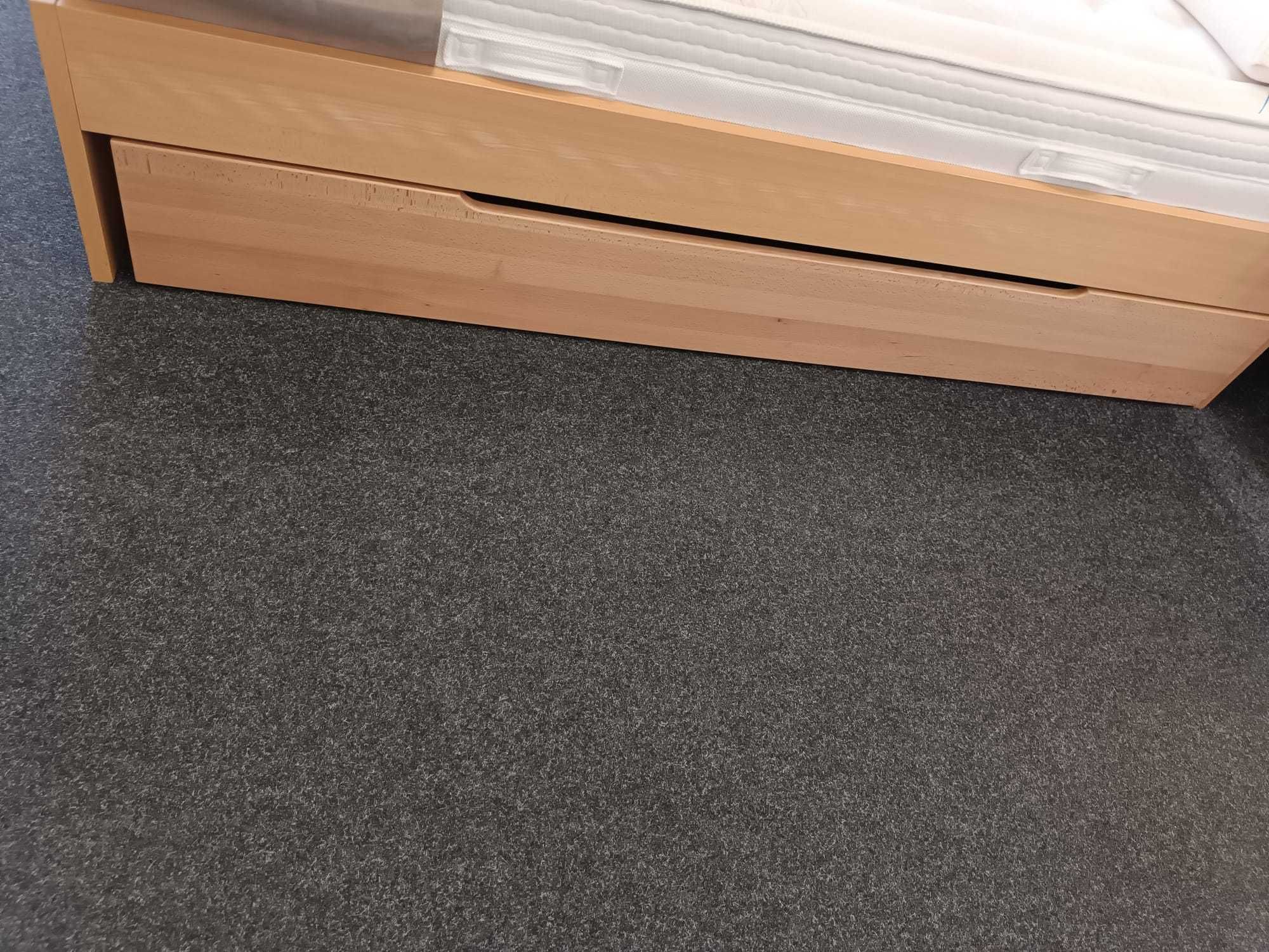Łóżko bukowe z litego drewna 160x200, stelaż, szuflada i szafka gratis
