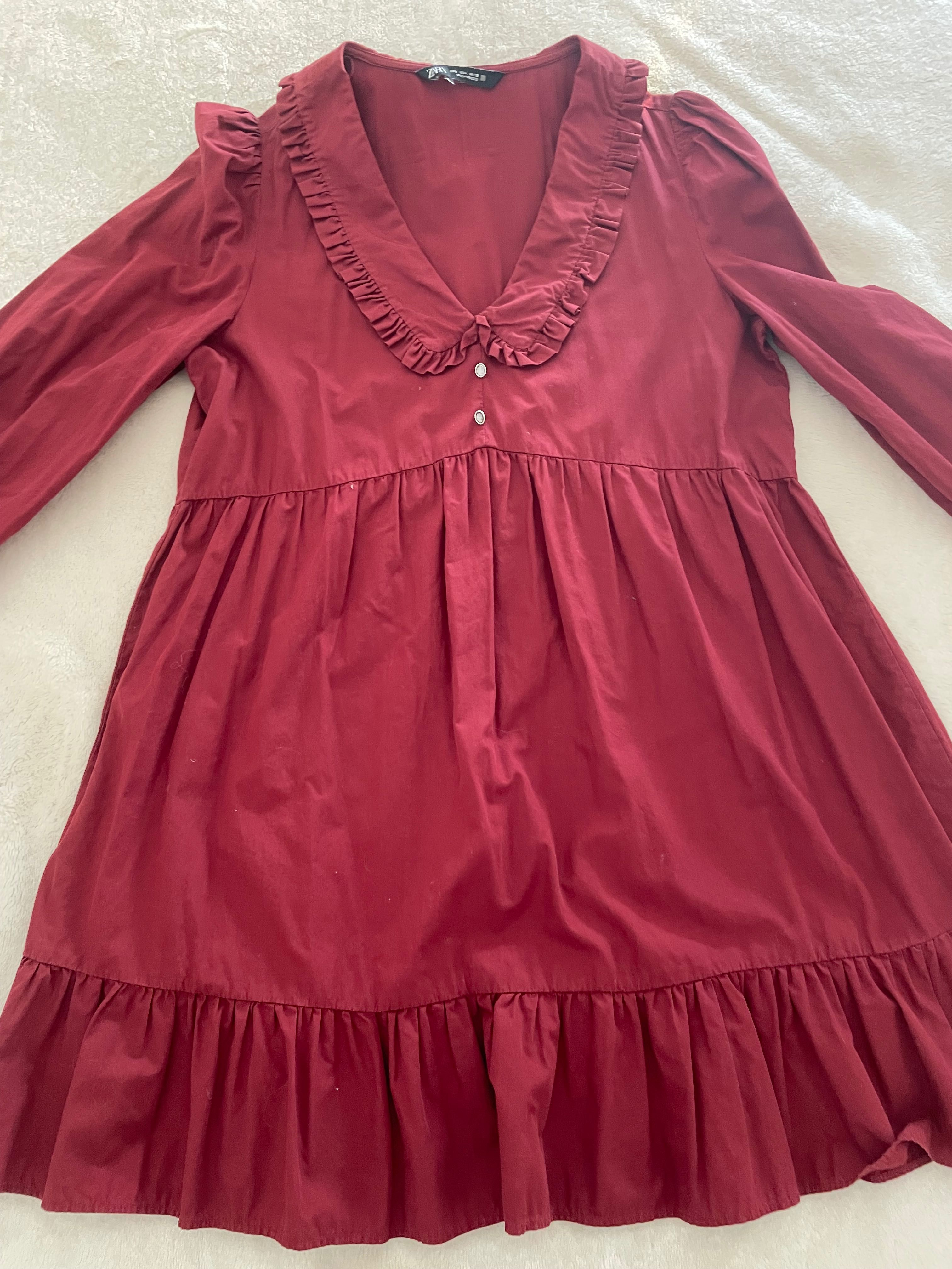 Vestido Zara bordeaux