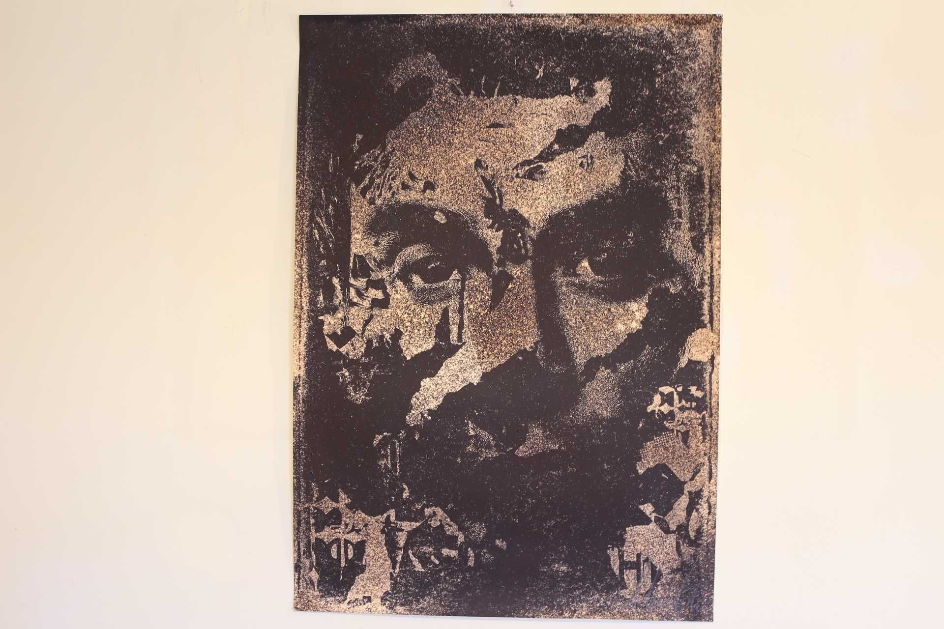 Serigrafia VHILS, Alexandre Farto (n.1987) xx/30 Certificado 100x70 cm