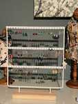Duży stojak organizer do kolczyków biżuterii hand made
