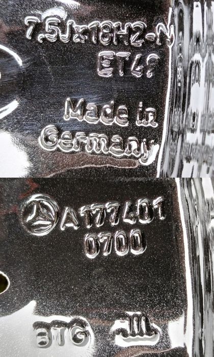 Felgi Oryginał Mercedes A B C CLA 7,5Jx18 ET49 5x112