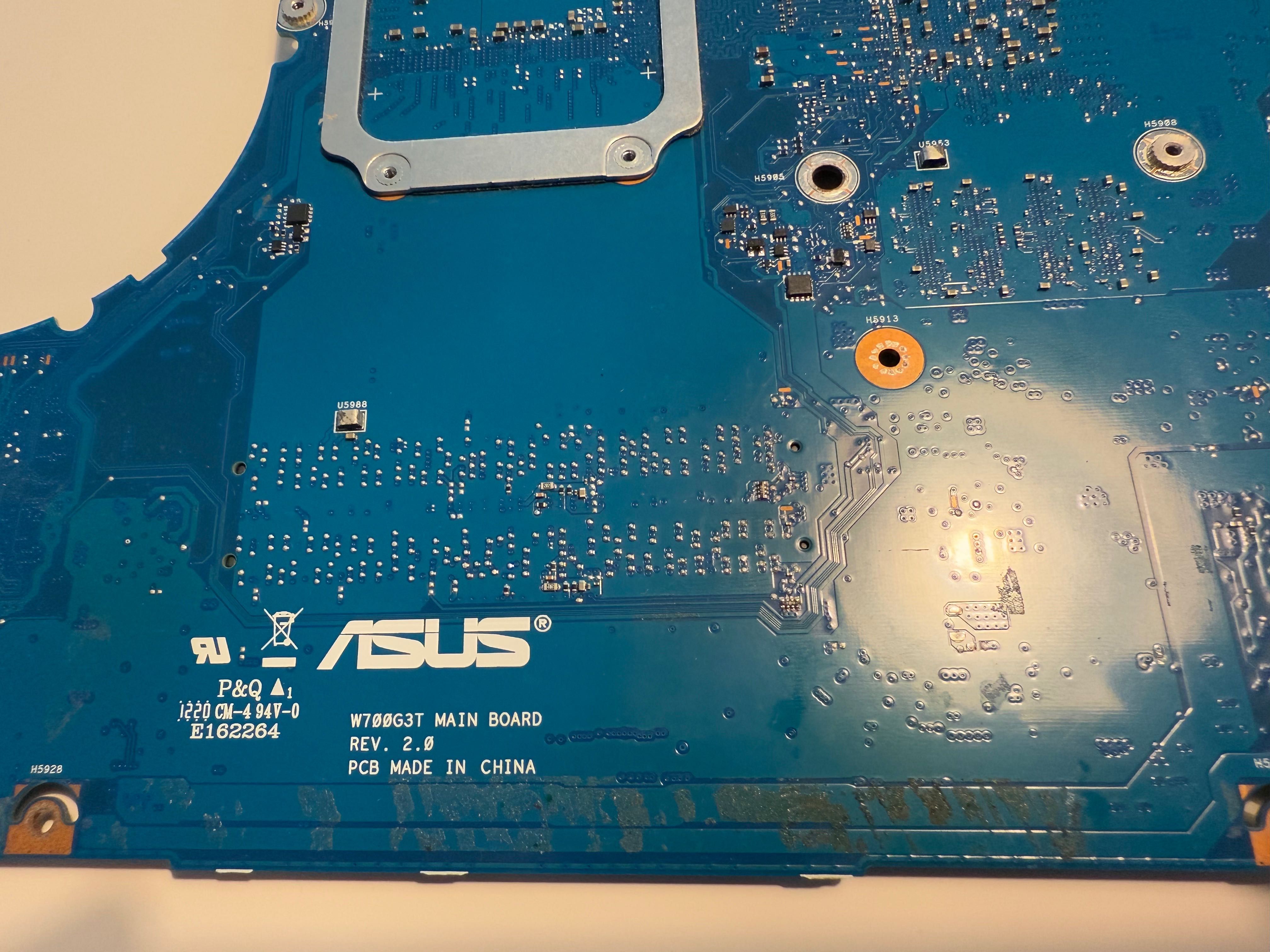 Asus ProArt Studiobook W700: Płyta główna W700G3T Rev 2.0 - DO NAPRAWY