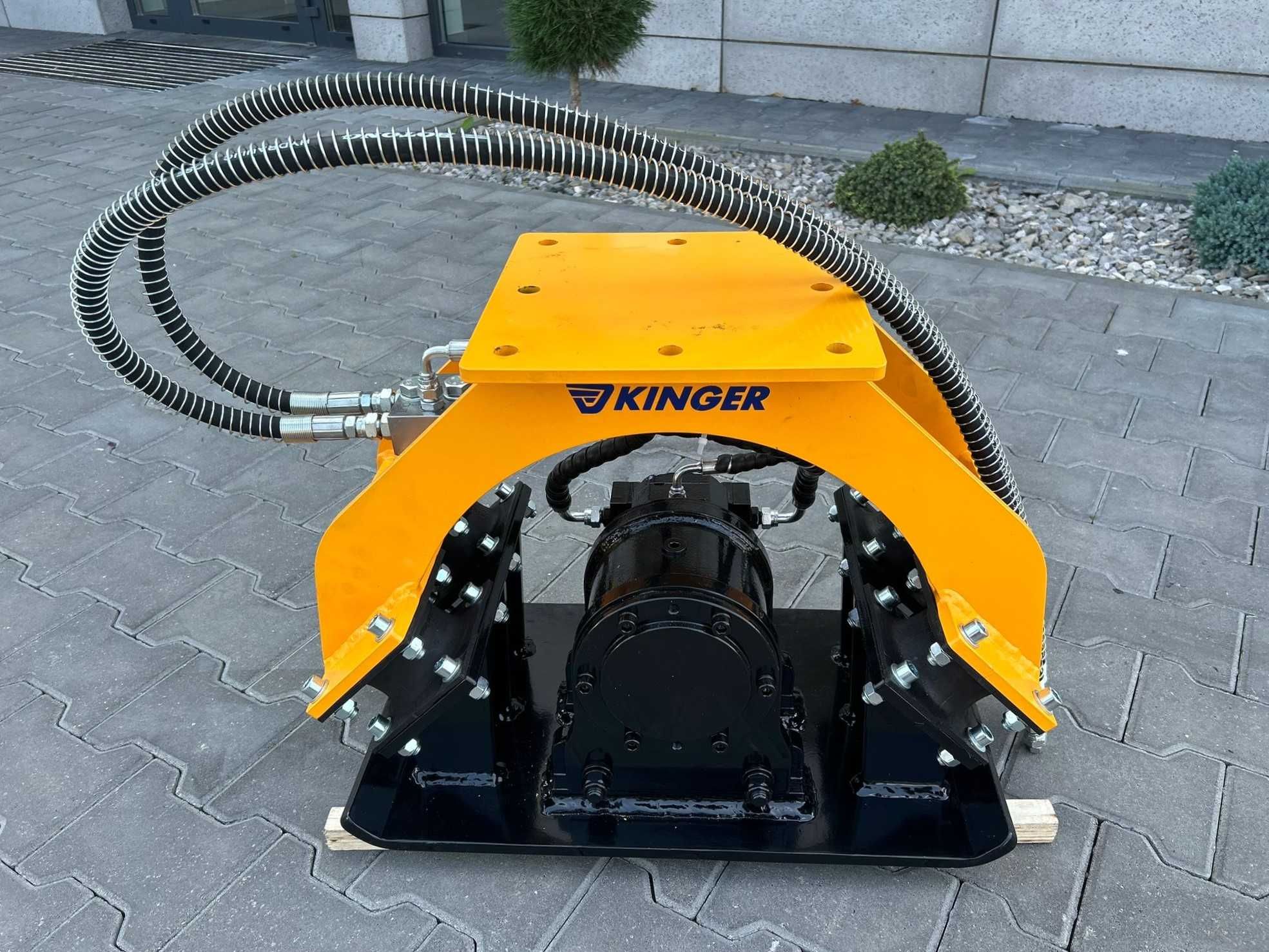 Zagęszczarka płytowa hydrauliczna KINGER PC02 180kg do koparki 1,5-3 t