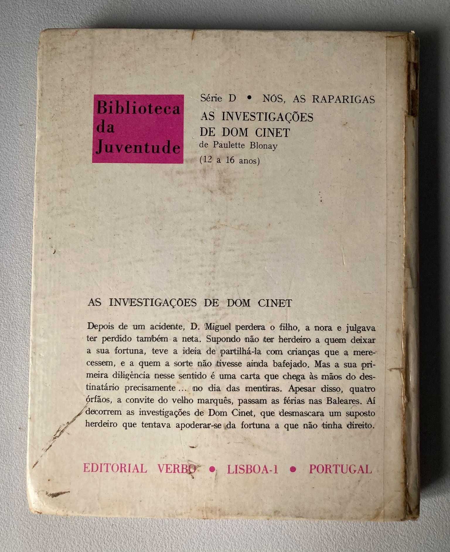 As Investigações de Dom Cinet, de Paulette Blonay