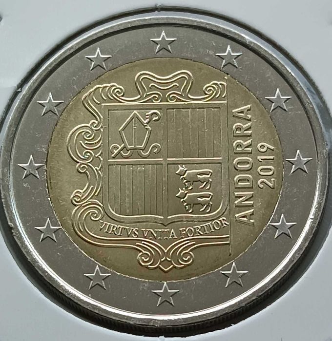 2€ Andorra 2019 - Moeda 2 Euros NORMAL