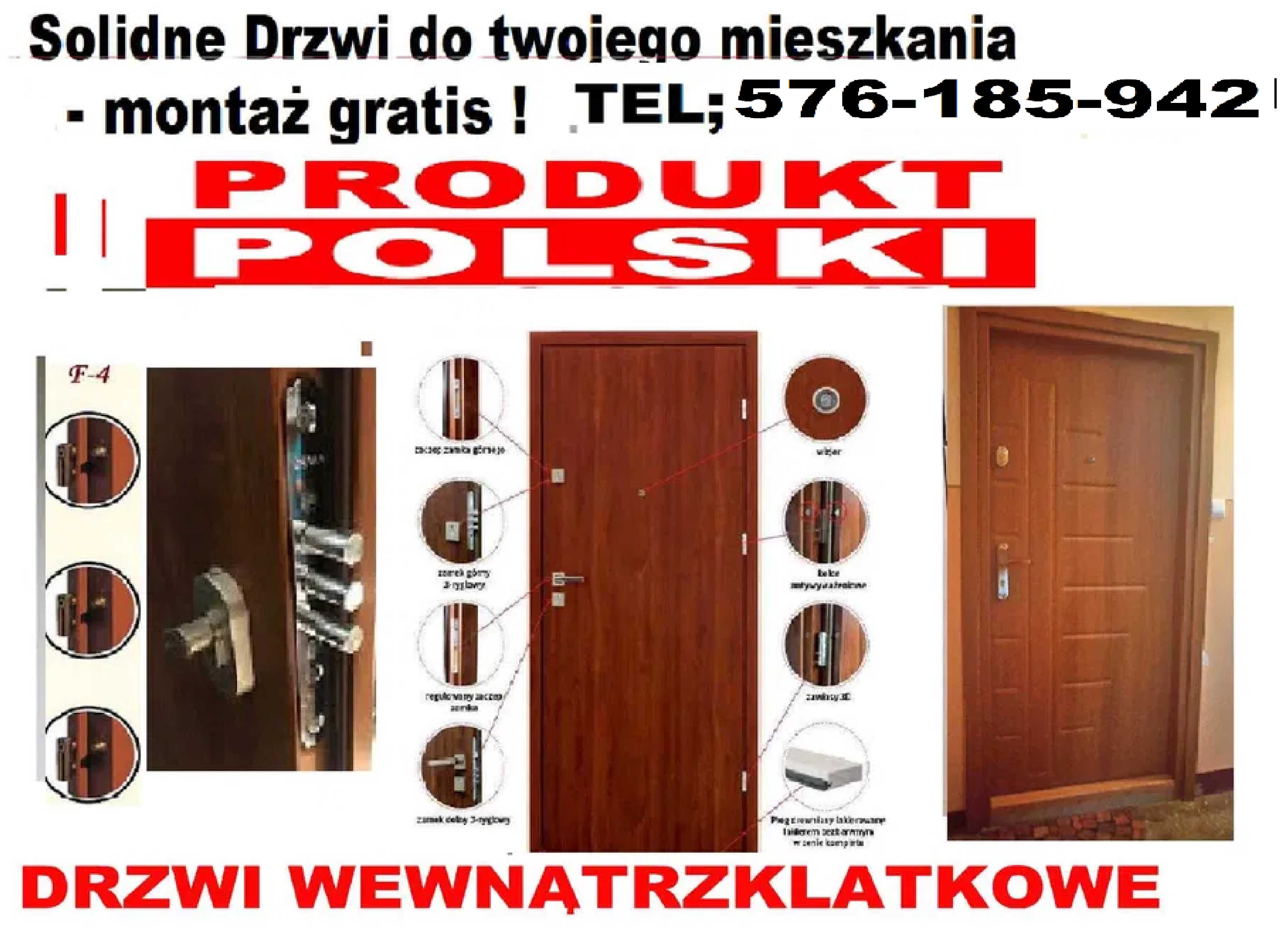 Tanie drzwi ZEWNĘTRZNE wejściowe, wewnątrzklatkowe antywłamaniowe