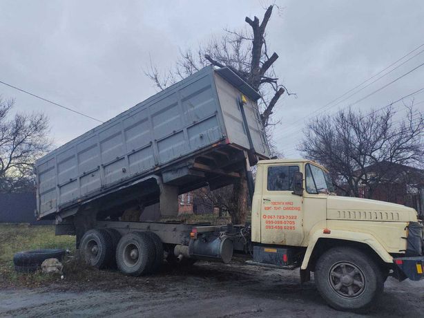 Вывоз мусора Хозяйским КРАЗ 20-25-35 куб, кузова 6-7 м с бортами 2 м.!