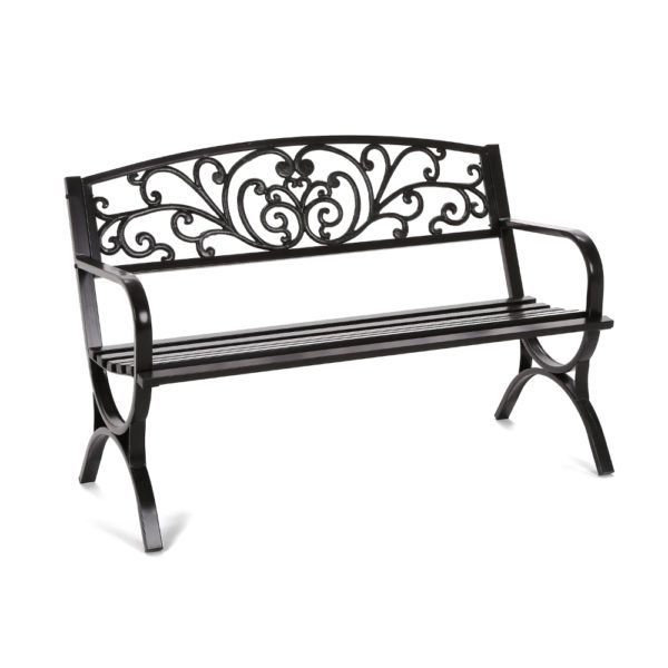 Лавка садова Flowers Gold 127 x 58 x 85 см Польша В НАЯВНОСТІ