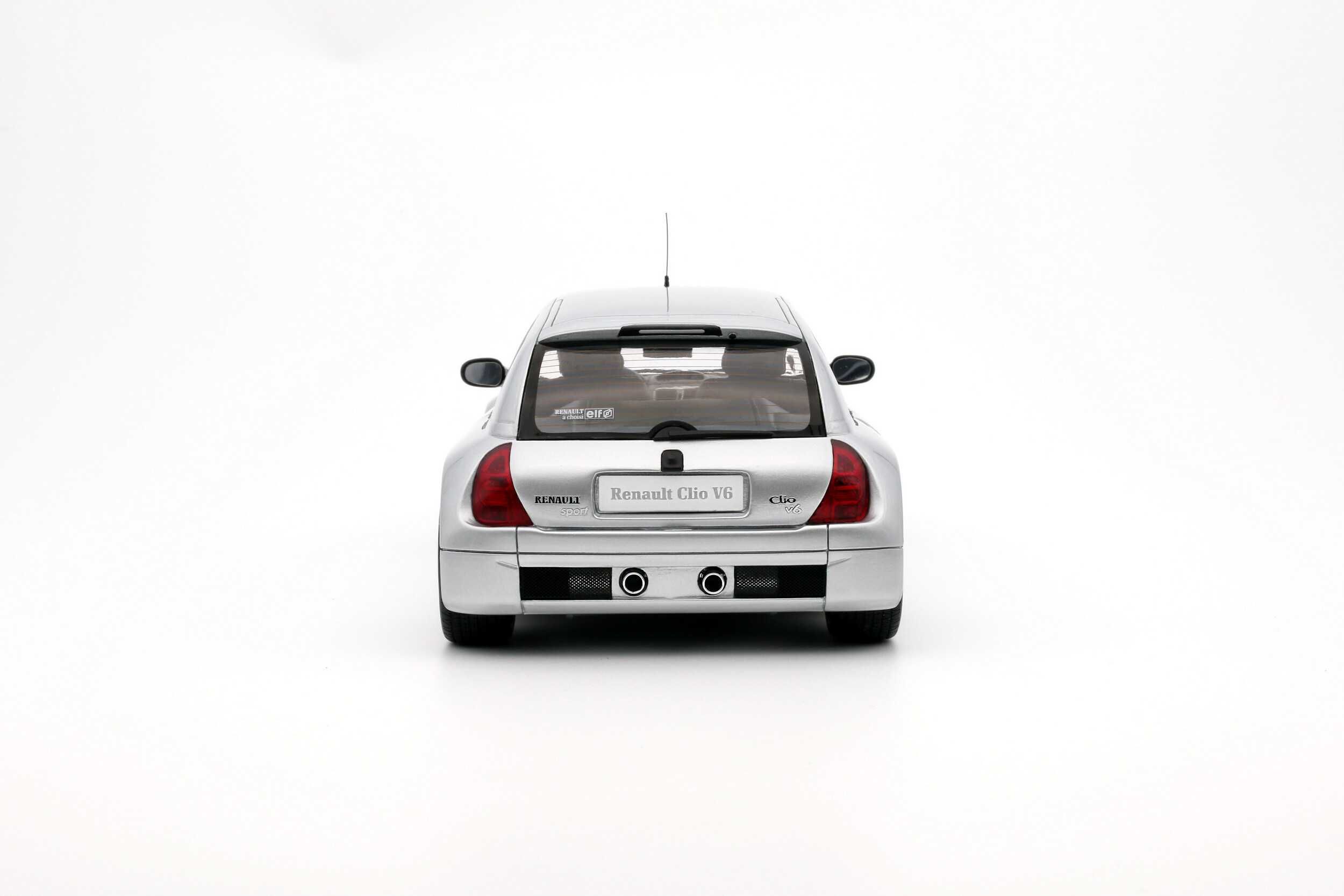 Renault Clio V6 Phase 1 Silver Otto 1:18