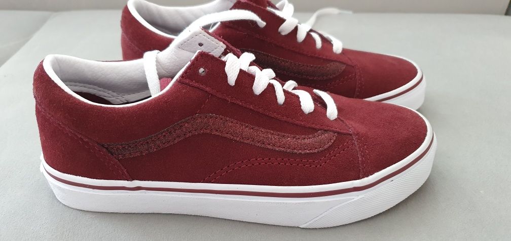 Vans Old Skool 35 trampki z brokatem. Oryginalne dziecięce .