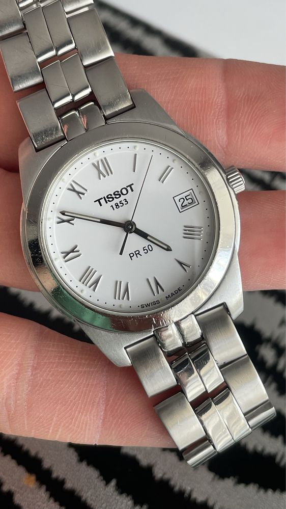 Zegarek TISSOT PR50 biały stal szafir