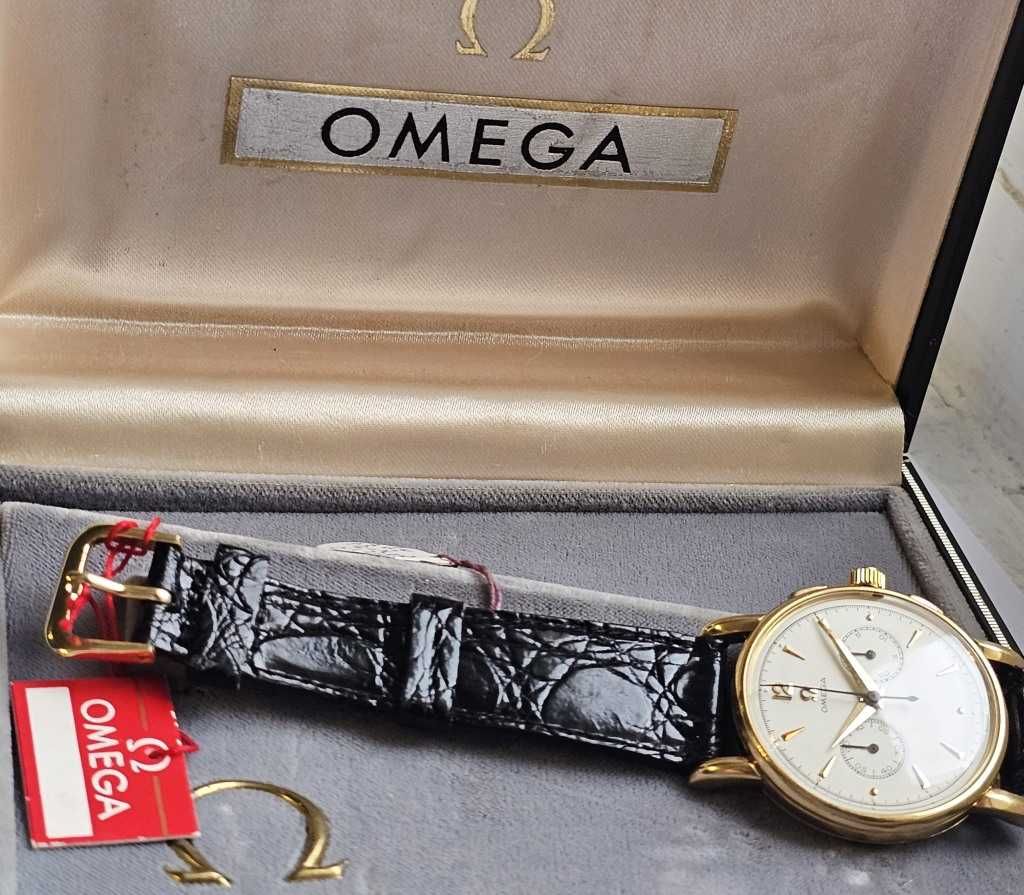 Złota 18K Omega Chronograph 320 jak Nowa idealna