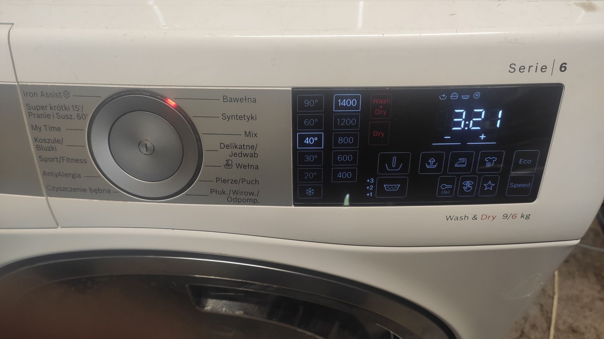 Pralko suszarka Bosch 9kg 1600obr