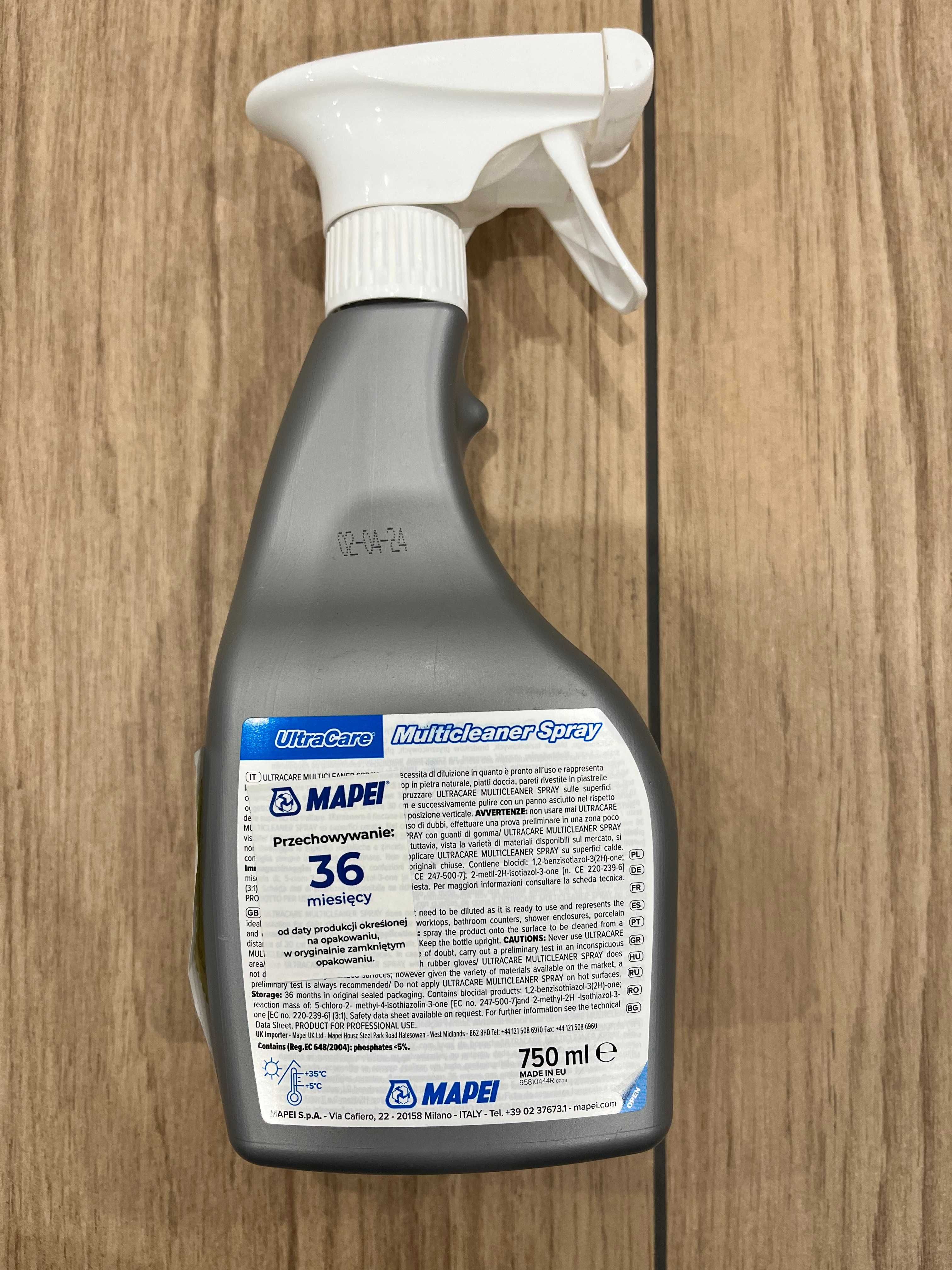 Środek do usuwania zabrudzeń Ultracare MULTICLEANER spray 0,75L MAPEI