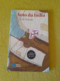 Livro do Autor Gil Vicente "Auto da India", portes incluídos