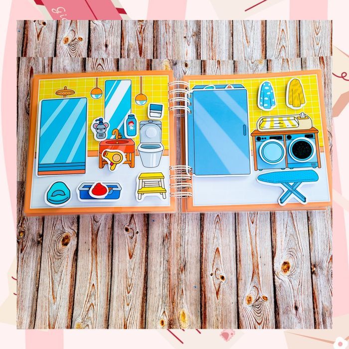 Książka na rzepy Toca Boca, Avatar, Labubu.Lamibook.Prezent dla dzieci