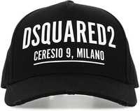 DSQUARED2 MILANO włoska czapka z daszkiem NERO