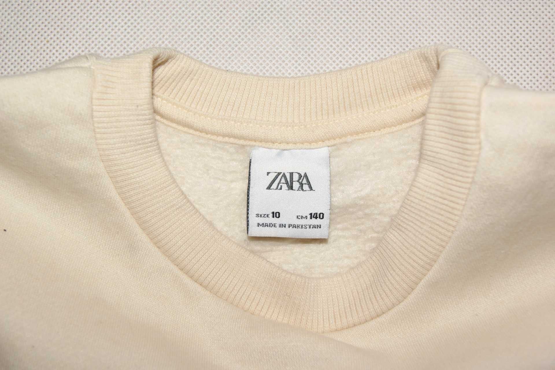 Bluza dziecinna ZARA roz.10 140 dla dziewczynki bez kaptura