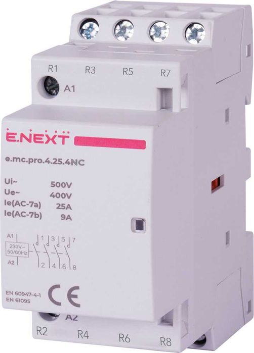 Stycznik modułowy PRO 4p 25A 4NC 230V