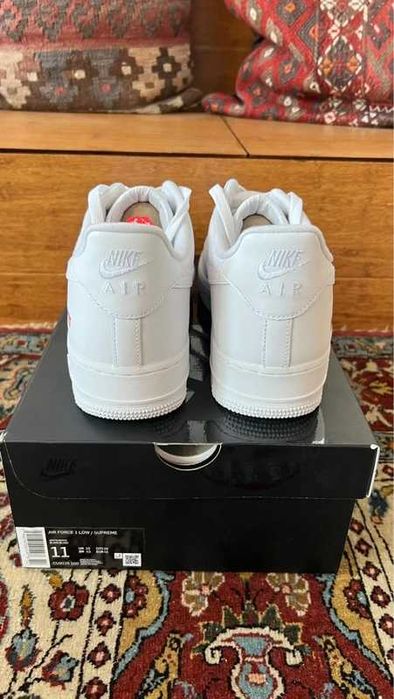 "Buty Trampki" Nike_Air_Force_1_Low_Supreme_White_R.38.5