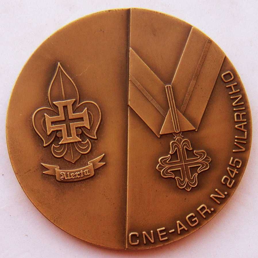 Medalha de Bronze Escutismo Escuteiros Flor-de-Lis 245 Vilarinho