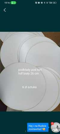 Podkłady pod tort 26 cm z grawerem