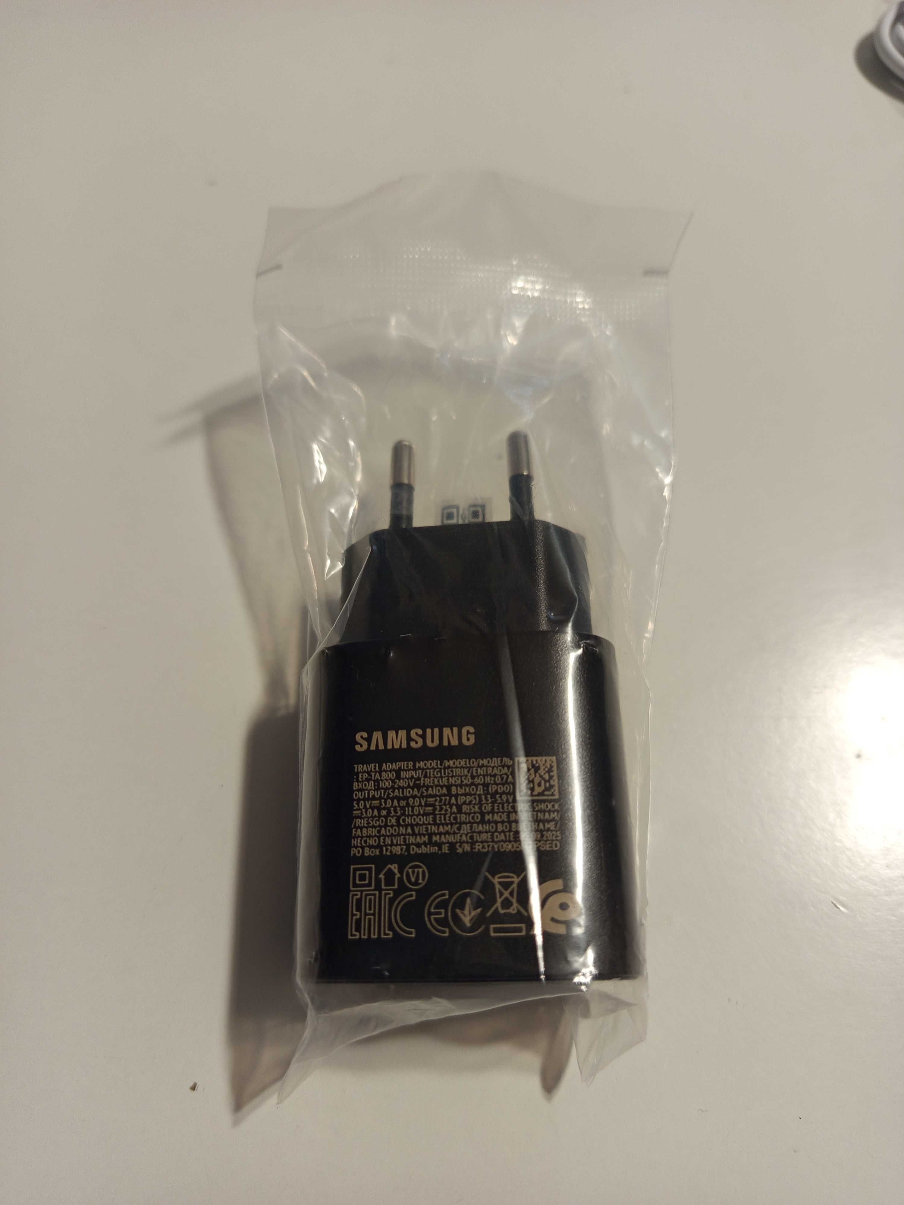 Ładowarka Samsung 25W + kabel USB C szybkie ładowanie