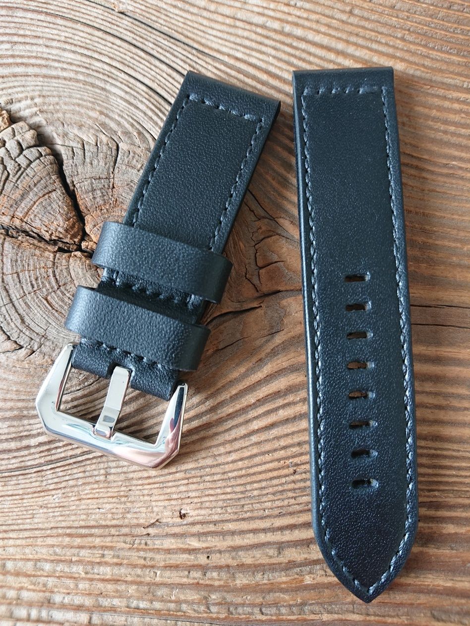 Pasek do zegarka 24 mm ręcznie robiony skóra naturalna handmade