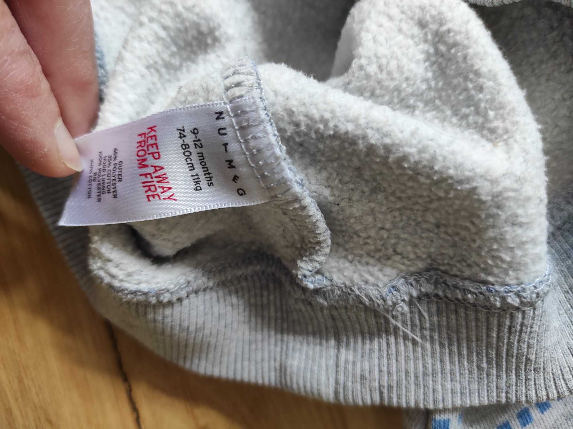 Ciepła bluza z reniferami, nutmeg 74