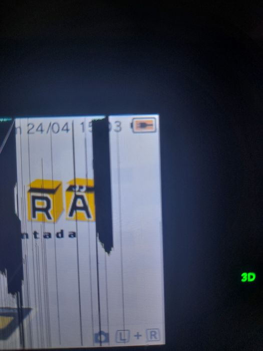 Nintendo 3Ds azul Ela tá com um dos ecrãs partidos