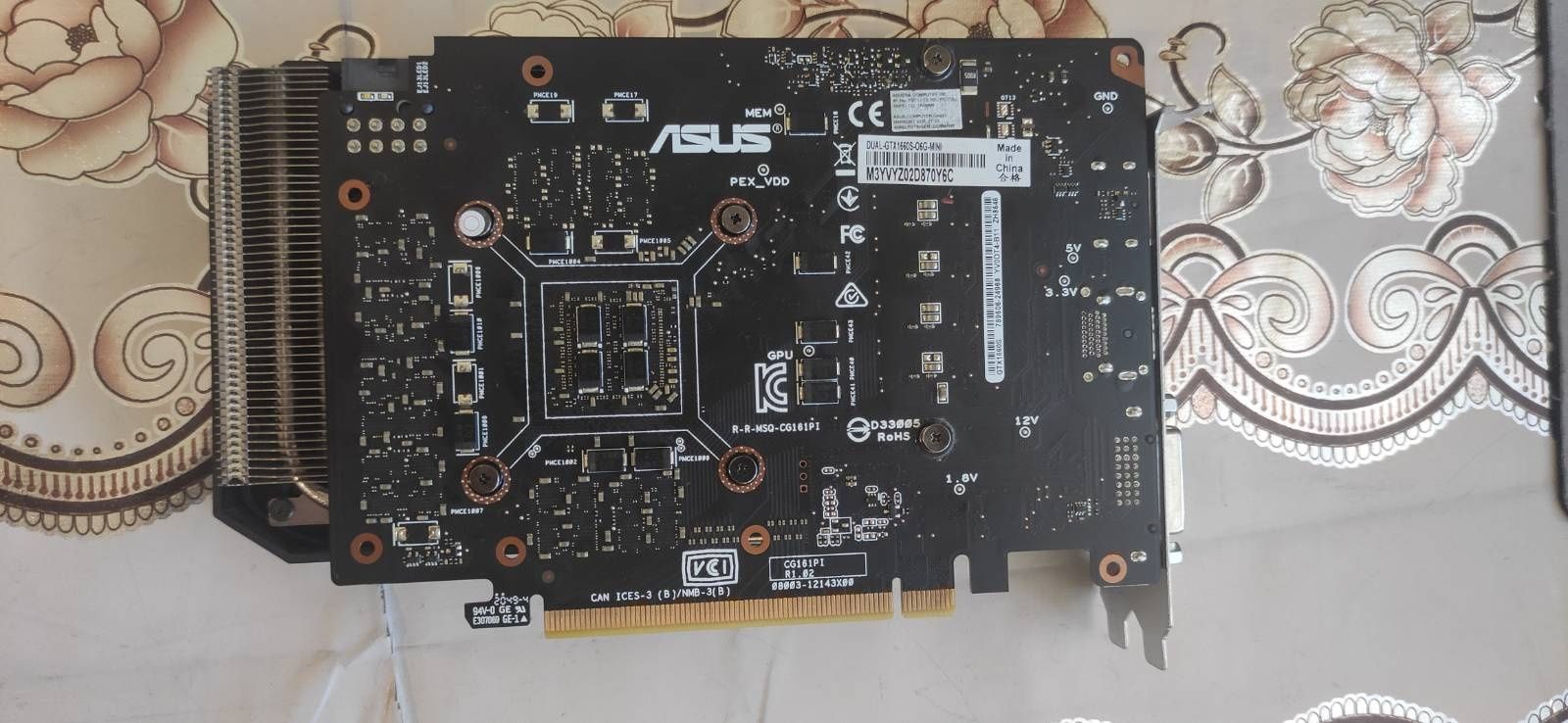 Продам видеокарту Asus PCI-Ex GeForce GTX 1660 Super Dual Mini OC 6GB