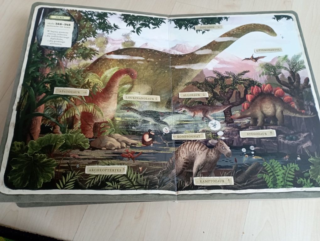 Książka dla dzieci o dinozaurach