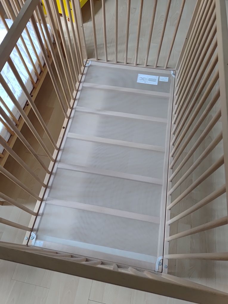 Łóżeczko dziecięce ikea singlar z materacem łóżko dla dziecka