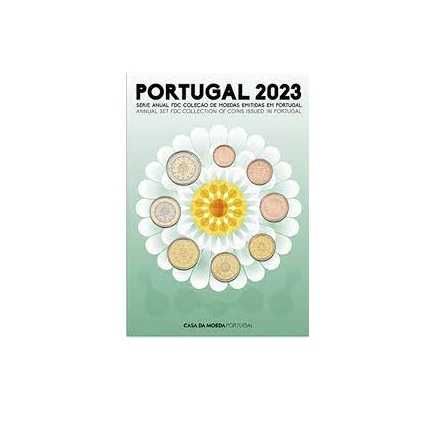 Portugal carteira FDC anual c/ 8 moedas 2020 ou 2021 ou 2022 ou 2023