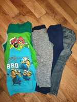Bluzy i spodnie 3-4 lata