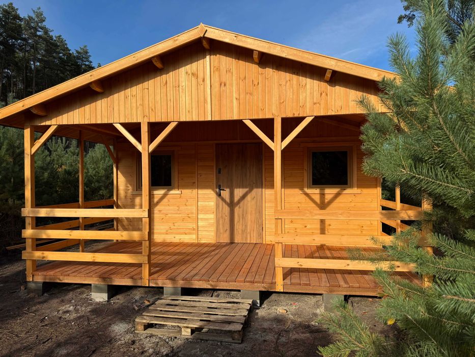 domek drewniany domki drewniane domy z drewna 22 m2 WARBIT