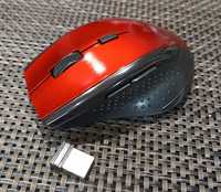 Rato "preto/vermelho" (Mouse) universal sem fio., Novo (testado/100% o