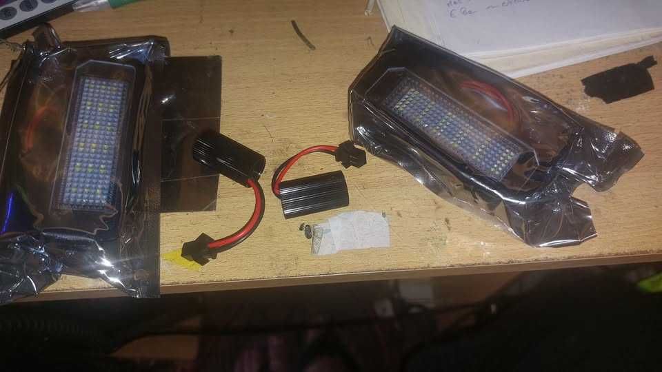 Luzes led de matricula Vw