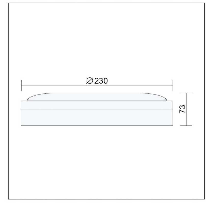 PLAFON ZEWNĘTRZNY LED biała neutralna 4000K Z CZUJNIKIEM Ruchu 23 cm