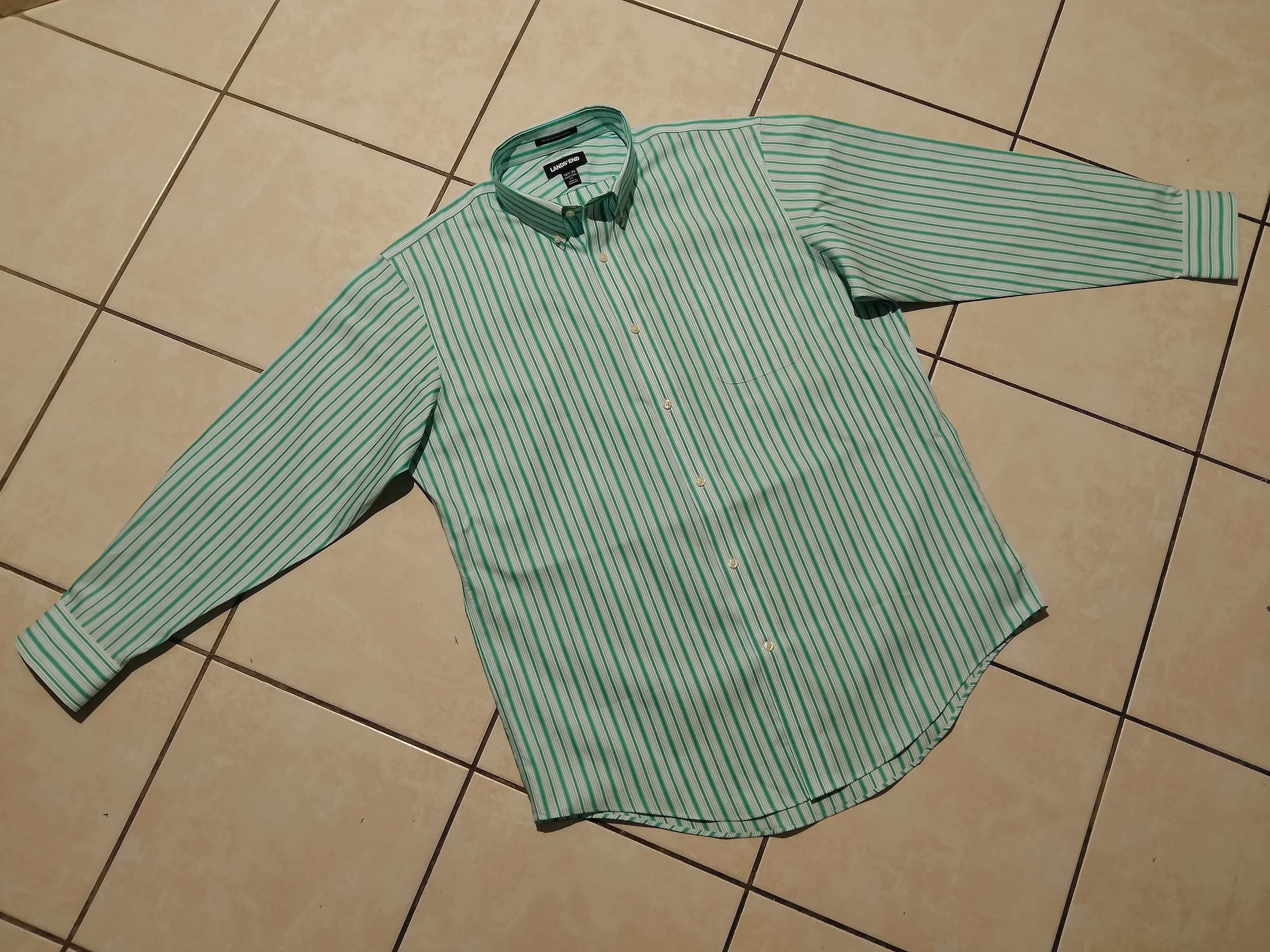 LANDS END USA - NOWA! Markowa Koszula Męska rozmiar XL