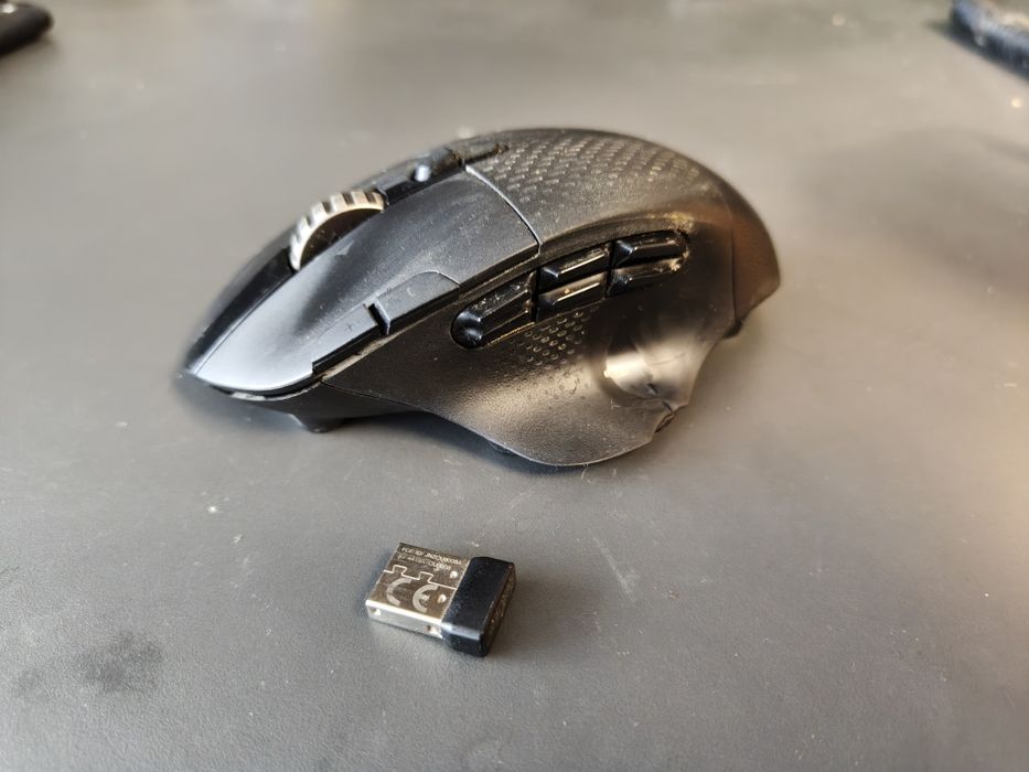 mysz bezprzewodowa logitech g604 + odbiornik lightspeed uszkodzona