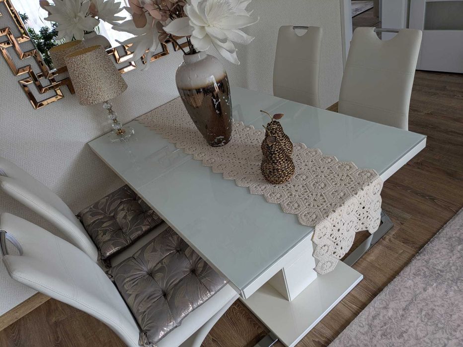 Zestaw mebli biały połysk ekskluzywne