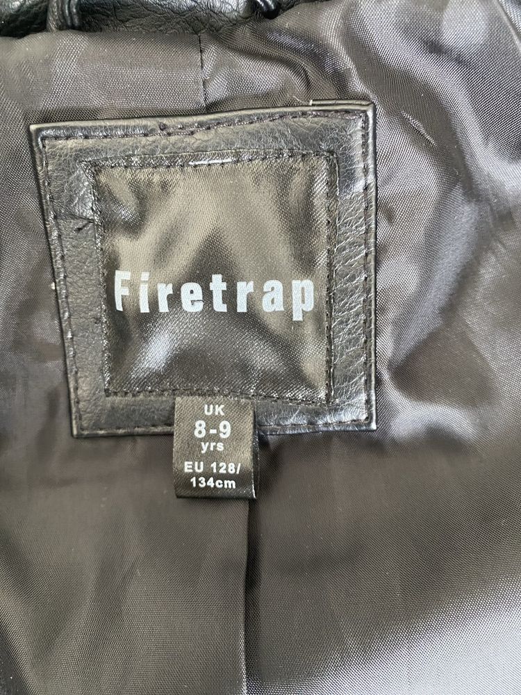 Kurtka ze skóry ekologicznej Firetrap dla dziewczynki 8-9 lat