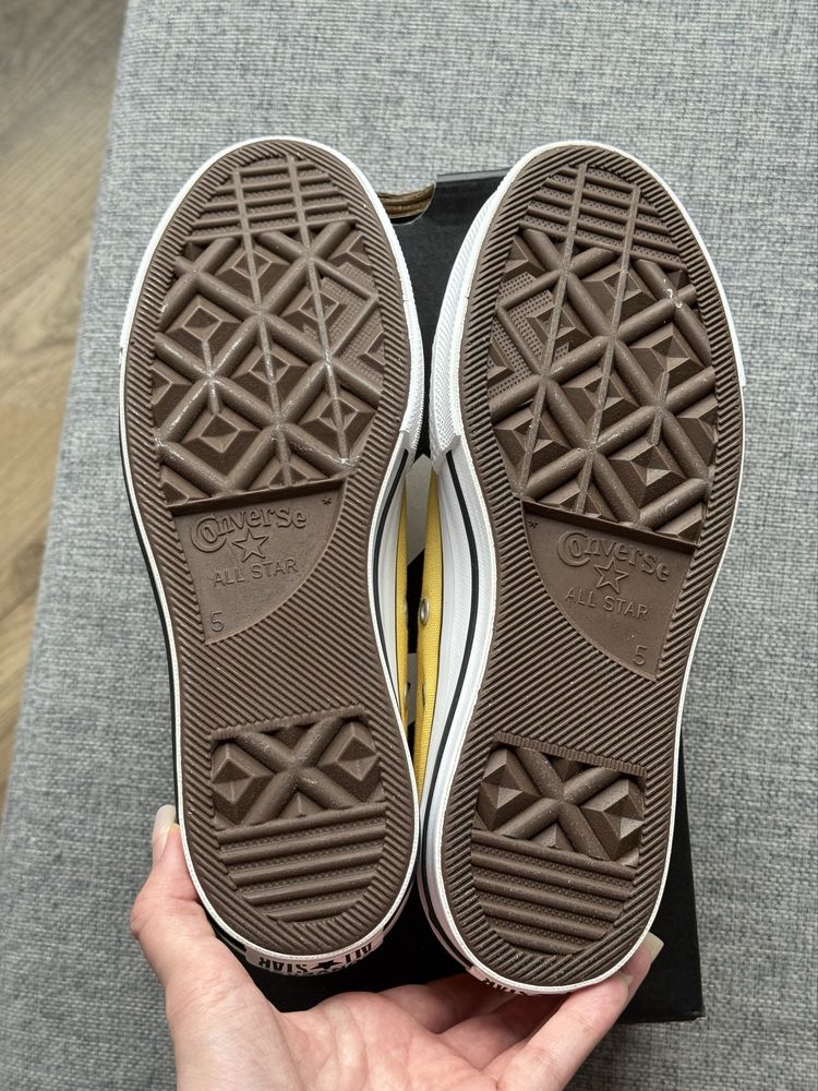 Trampki Converse Chuck Taylor All Star Lift Platform żółte