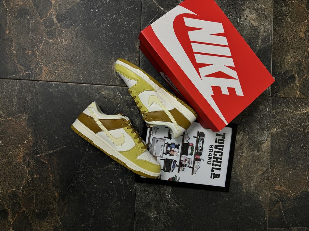 Оригінальні кросівки Nike Dunk Low, Данки жовті