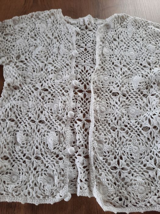 Bluzka top szydełkowy S /M 100 %bawełna